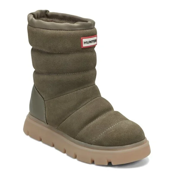 NEW size 8 Green Hunter Womens Maribel lug sole Snow Booties Insulated